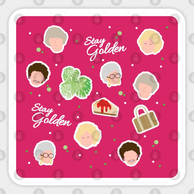 Golden Girls Inspired Mix Sticker by Everydaydesigns